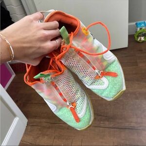 Nike Athletic Shoes - Orange and Green